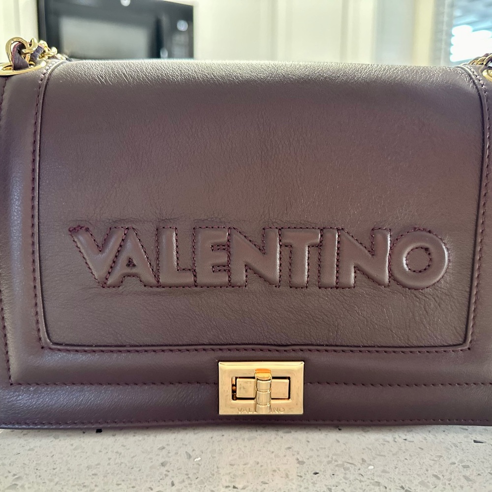 Valentino by Mario Valentino Alice Embossed Leather Shoulder Bag